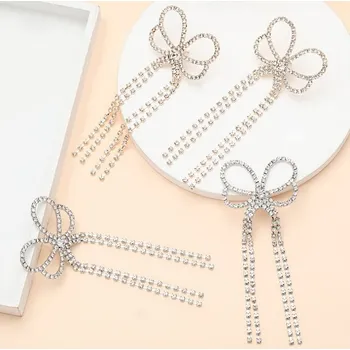 Náušnice Flamenco Mystique Náušnice s přívěskem XXL K1471S, antialergické, bez niklu a chromu, 12,2 x 4,7 cm