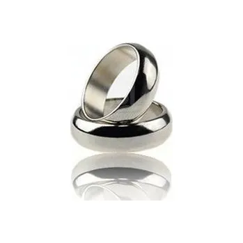 Prsten Magnetický prsten stříbrný prohnutý 18 mm