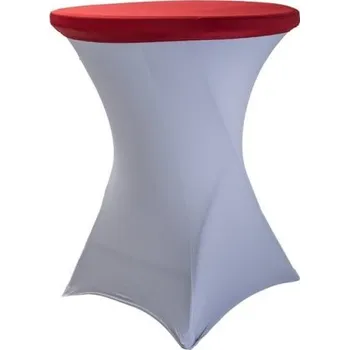 Napínací potah Elastický potah na kulatou desku stolu 80 cm Barva: vínová