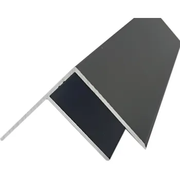 Příslušenství pro zahradní stavbu Boční F profil na tl. 16mm z hliníku hnědý elox 6000 mm