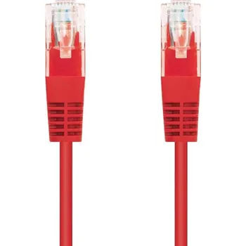 Síťový kabel C-TECH kabel patchcord Cat5e, UTP, červený, 5m