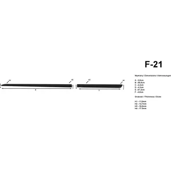 Lišta karosérie Boční lišty na dveře Mitsubishi ASX 2013-2021 F21 | Rider