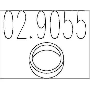 Těsnění výfuku Těsnění, výfuková trubka MTS 02.9055