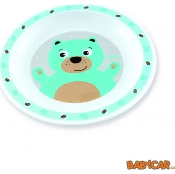 CANPOL BABIES plastový talíř CUTE ANIMALS Medvídek