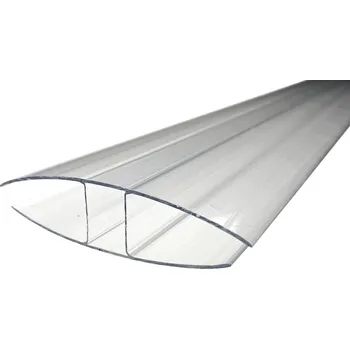 Příslušenství pro zahradní stavbu Spojovací H profil pro tl. 16mm z polykarbonátu čirý 6000 mm