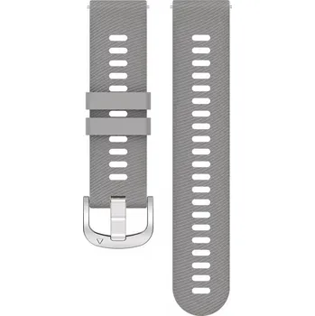 Řemínek na hodinky Silikonový řemínek Ricardo 18mm (pro Garmin Venu 2S, Vívoactive 4S, Forerunner 265S, Venu 3S aj.), šedý, Quick Release
