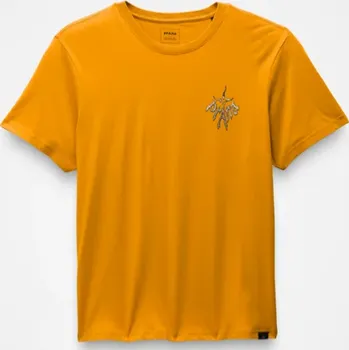 Pánské tričko Triko Prana Heritage KR Pánské Barva: ochre star, Velikost: XL