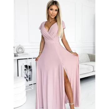 Dámské šaty Třpytivé dámské šaty 411-6 v růžové barvě , VELIKOST M