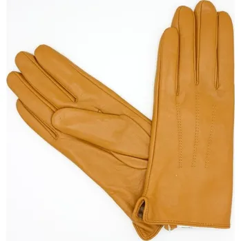 Rukavice Hollig Dámské kožené rukavice žluté zateplené z pravé kůže jehnětina Velikost: 7 obvod ca 19 cm