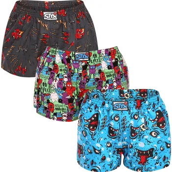 Dámské trenýrky 3PACK dámské trenky Styx art klasická guma vícebarevné (3K14125) L Možnost vrácení zboží ZDARMA do 120 dnů!