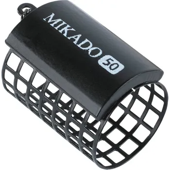 Krmítko pro ryby Mikado KRMÍTKO - KULATÉ- 80g (32x44) - ČERNÉ - 1 ks