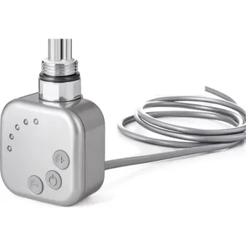 Topná tyč OLSEN SPA - Topná tyč BURGH s termostatem a časovačem - Barva topné tyče - Chrom - matný, Typ připojení - Rovný kabel, Výkon topné tyče - 400 W RDOHT2RK40003