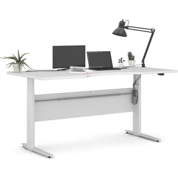 Psací stůl FN Výškově nastavitený psací stůl Office 80400/320 bílá/bílá