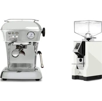 Kávovar Ascaso Dream ONE, leštěný hliník + Eureka Mignon Bravo, CR white