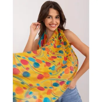 Dámská bavlněná šála žlutá