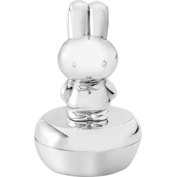 Dárková krabička Kovová krabička na první zoubek ø 4x6 cm Miffy – Zilverstad ID_1647470