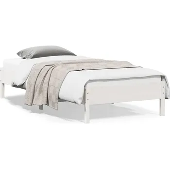 Postel vidaXL Postel bez matrace 90 x 200 cm masivní borovice [842710] Barva: Bílá