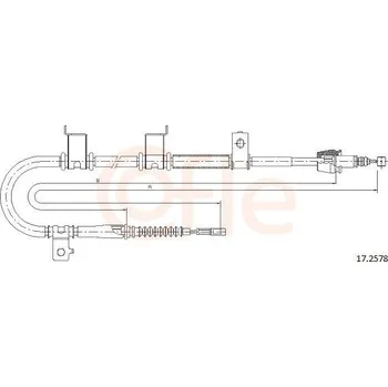 Autodíl Tažné lanko, parkovací brzda COFLE 17.2578