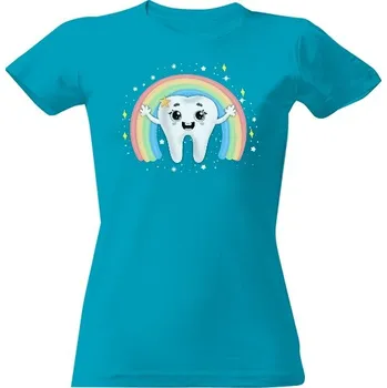 Dámské tričko Tričko s potiskem Zdravý a veselý zub dámské