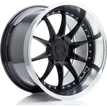 Alu kolo Japan Racing JR41 19x11 ET12-25 5H BLANK Glossy Černá w/Machined Lip