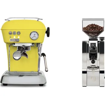 Kávovar Ascaso Dream ONE, Sun Yellow + Eureka Mignon XL, CR chrome