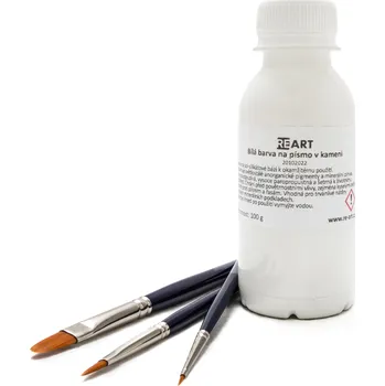 Speciální výtvarná barva RE-ART - Bílá barva na písmo v kameni - 1 kg - Bílá