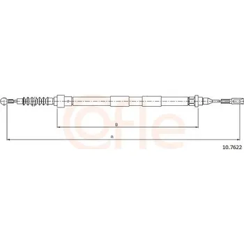 Autodíl Tažné lanko, parkovací brzda COFLE 92.10.7622