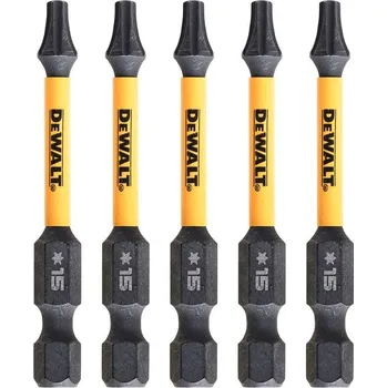 Bit Bit 1/4" TORX T15 x 57mm IMPACT Torsion bal.5ks DT7394T DeWALT