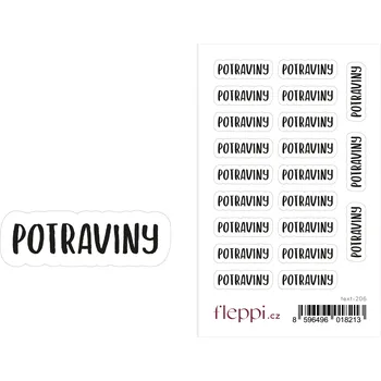 samolepka Fleppi Samolepky Potraviny
