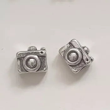 Dětské navlékací korálky Korálek VELKÝ PRŮVLEK - fotoaparát (korálky typu PANDORA)