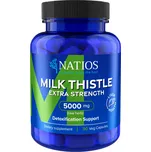 NATIOS Milk Thistle Extract, Ostropestřec, 5000 mg, Extra Strength, (zdravá funkce jater) 90 veganských kapslí