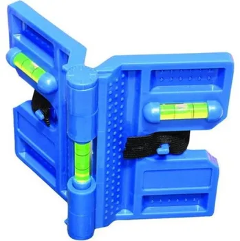 Příslušenství pro plot KMITEX magnetická vodováha k ustavení tyčí, 3 libely, sloupková vodováha