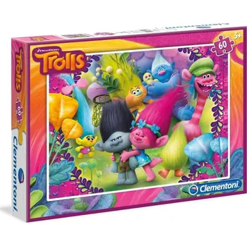 Puzzle Clementoni Puzzle 08422 Trolls - 60 dílků