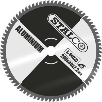 Pilový kotouč Pilový kotouč na hliník Ø200x30x2,2mm, 80z, red.Ø16,Ø20mm, max. 7600rpm 1/50 - S-34025