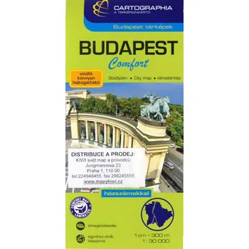 Cartographia Budapest plán Budapest 1:30 t. comfort laminovaný