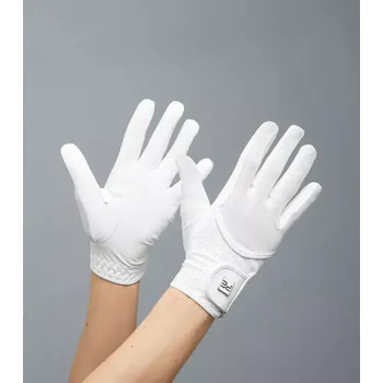 Jezdecké rukavice Dětské jezdecké rukavice Premier Equine Presa ze síťoviny L Hnědá