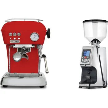 Kávovar Ascaso Dream ONE, Love Red + Eureka Atom Specialty 65, chrome