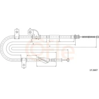 Auto-moto Lanovod parkovací brzdy COFLE 17.2607