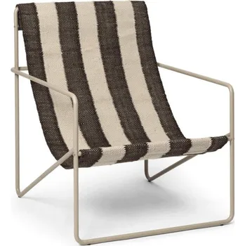 Ferm Living Křeslo Desert Lounge Chair, cashmere/chocolate