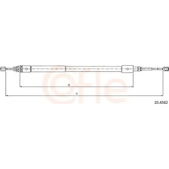Autodíl Tažné lanko, parkovací brzda COFLE 10.4582