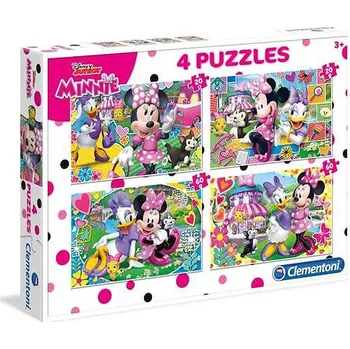 Puzzle Clementoni Puzzle 07615 Minnie, Daisy - 2x20 dílků +2x60 dílků