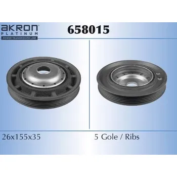 Řemenice, klikový hřídel AKRON-MALÒ 658015