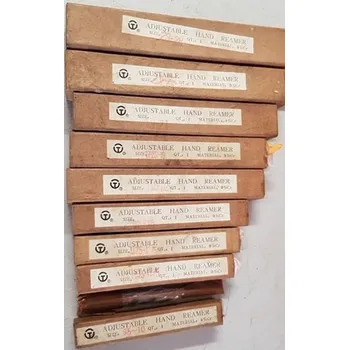 Výstružník Výstružník stavitelný - sada China, ČSN 221424, rozsah 9,5 - 26 mm. Níže větší foto. (Nepoužité. Originál balení. Celkem 10 ks. Níže popis, pokyny. Kliknutím na obrázek, obrázek zvětšíte. )