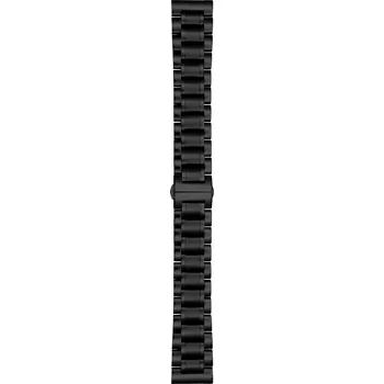 Ocelový řemínek na hodinky 20 mm černý
