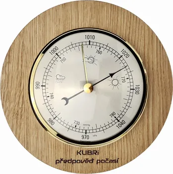 Barometr KUBRi 0231 - špičkový barometr osazený v dubovém dřevě