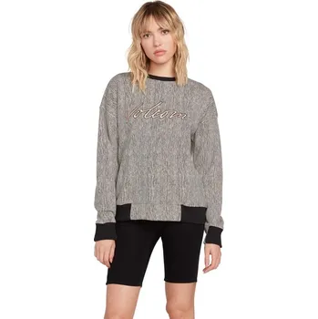 Dámská mikina VOLCOM mikina - Allooover Crew Stripe (STP)