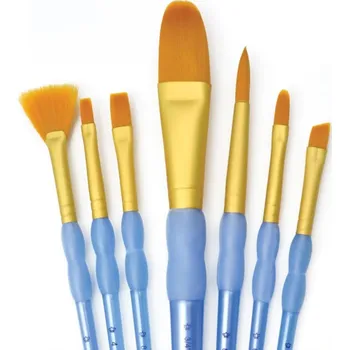 Umělecký štětec Sada štětců JOVI 7ks plochý, seřízlý, špičatý, ovál, vějíř RCC405