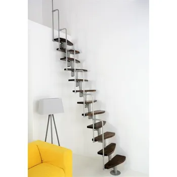 Schodiště Mlynářské schodiště Minka Monaco Buk pro výšku do 294cm bukové stupně mořeny v odstínu Ořech nebo přírodní lakované