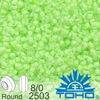 Korálek Korálky TOHO tvar ROUND (kulaté). Velikost 8/0. Barva 2503 Balení 10g.