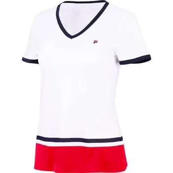 Dámské tričko Dámské tričko Fila T-Shirt Elisabeth White/Fila Red M